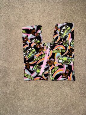 Scooby-Doo Pink & Black Fleece Pajama Pants - Graphic Sleepwear